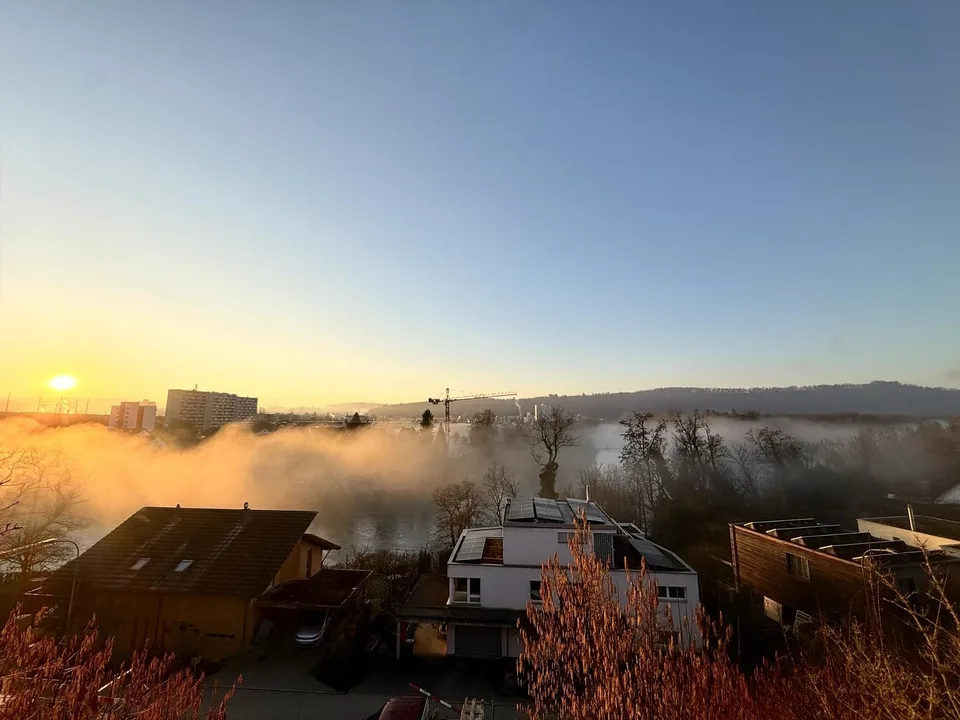 4½-Zimmer-Wohnung mit Garten, Terrasse und Aareblick