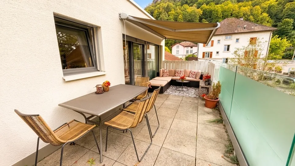 Helle, geräumige Dachwohnung mit grosser Terrasse