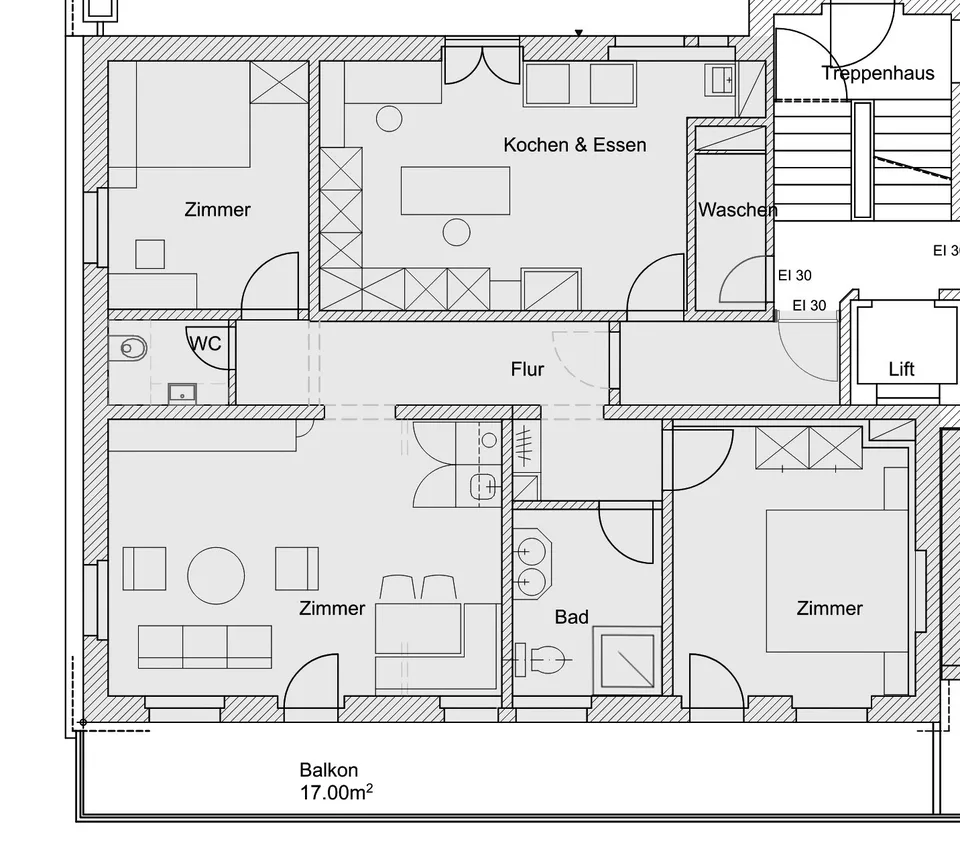 4.5-Zi.-Wohnung | Panorama, Balkon, Terrasse | Sauna | Strom & WLAN inkl. | Möblierung mgl.