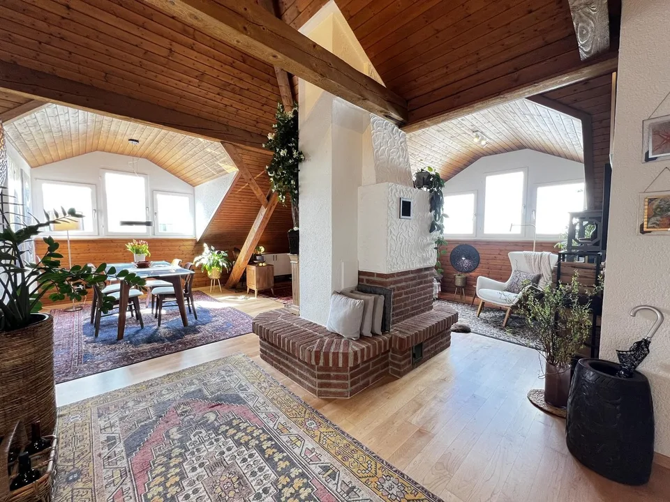 Charming Attic Apartment with Fireplace & Character