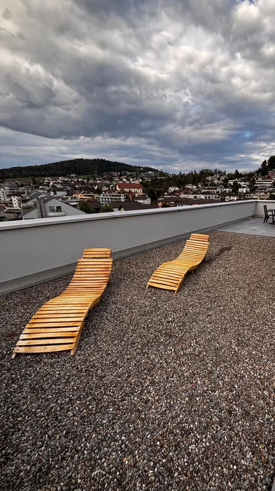 Exklusive Attikawohnung in Horw riesige Terrasse, Top-Aussicht & Bahnanbindung