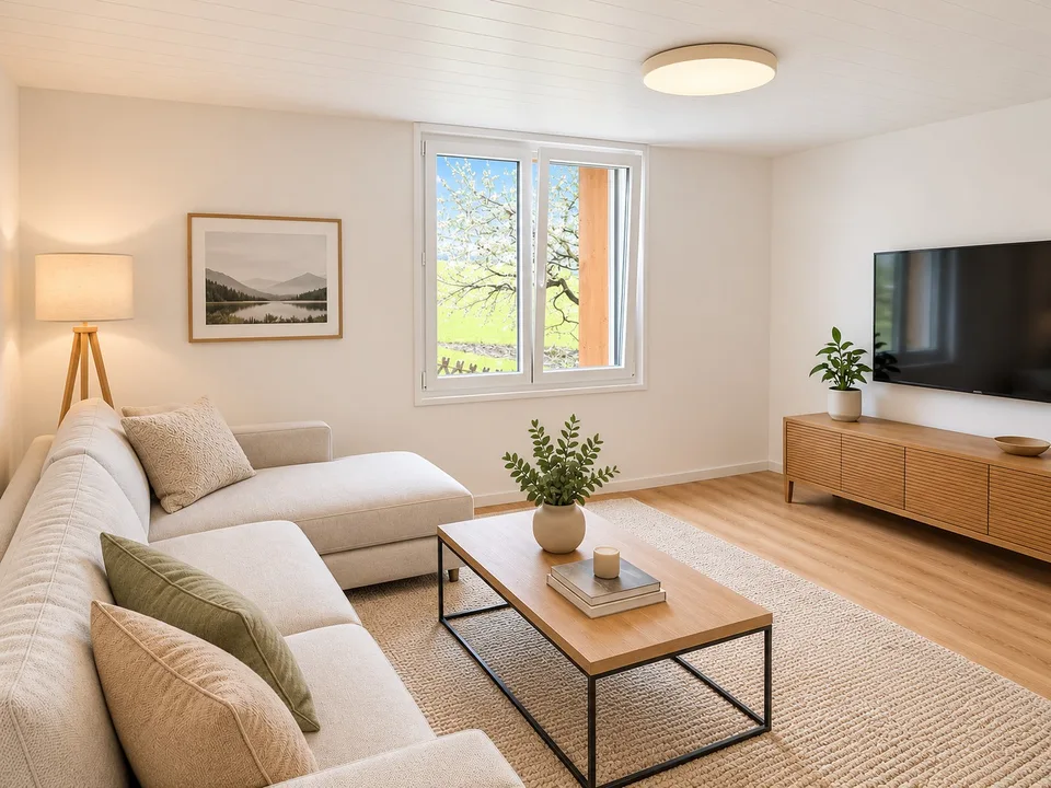 Erstbezug nach Totalsanierung – moderne 2.5-Zimmer-Wohnung mit Gartensitzplatz