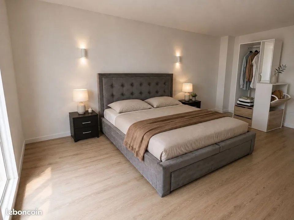 Appartement T3 de 88 m² meublé, avec jardin, refait à neuf