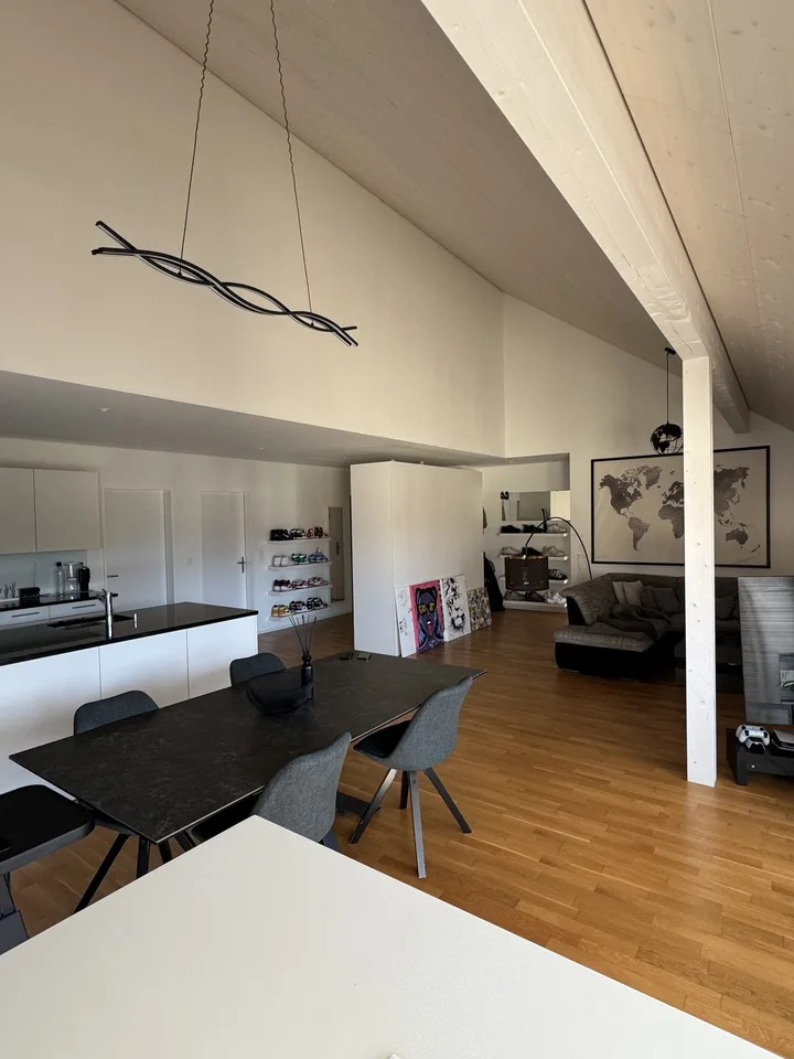3.5 Zimmer Wohnung mit ca 6m Spitzdach