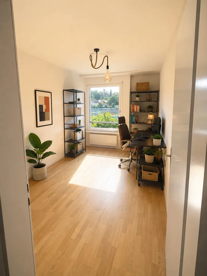 Möblierte 3.5-Zimmerwohnung in Wabern | 78 m² | Balkon, Büro & Parkplatz | Nov.März