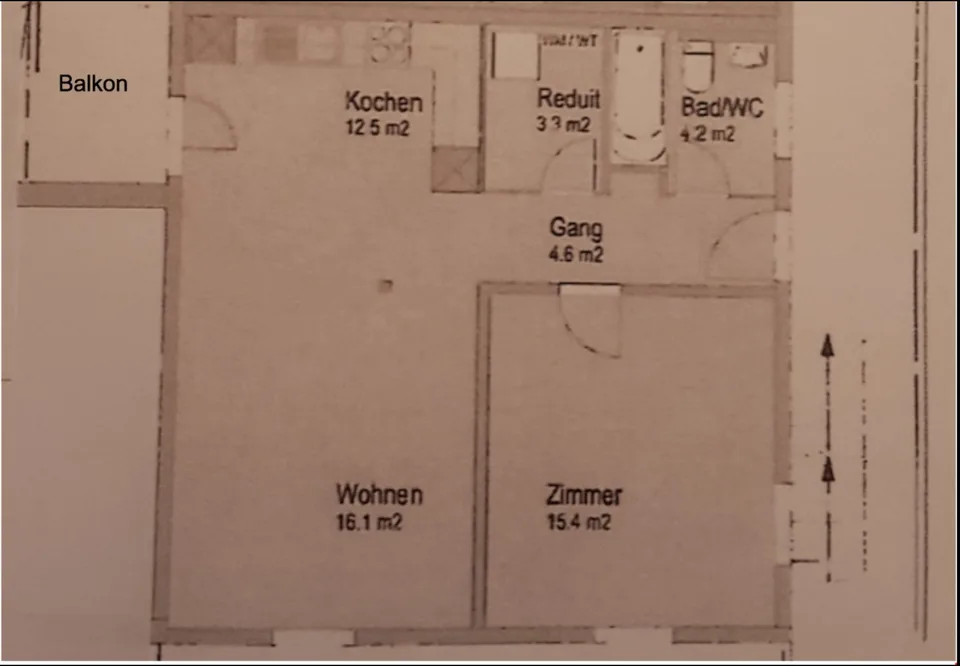 2.5-room apartment in the quiet residential area of Lerchenfeld