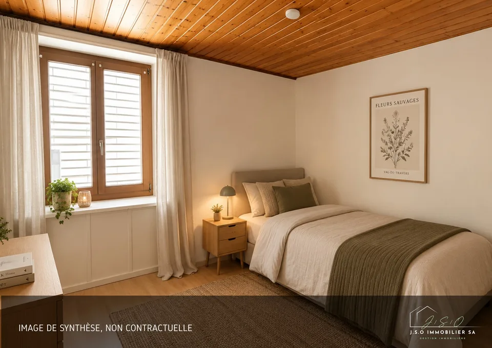 À louer à Fleurier – Appartement de 2.5 pces / LOYER ATTRACTIF