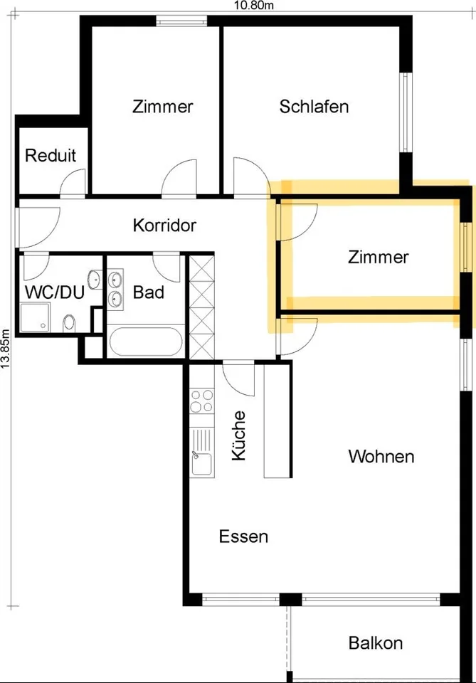 WG-Zimmer in 3er-WG