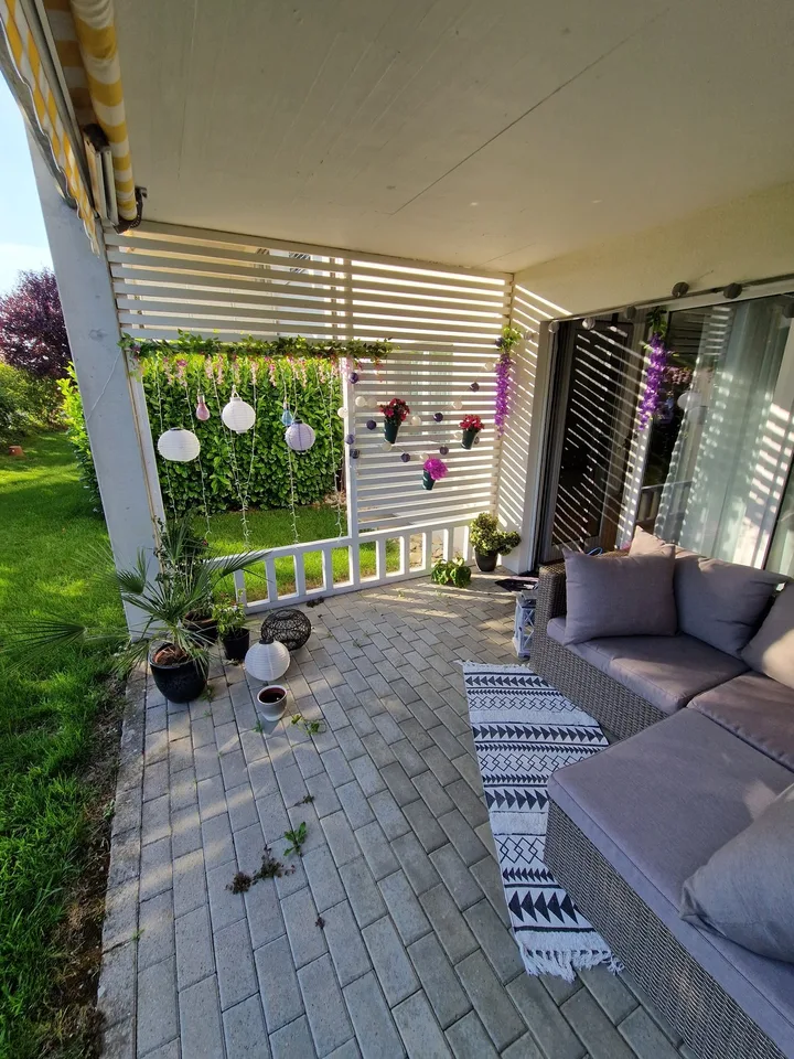 Nachmieter per 1.11.26 für helle 3,5 Zimmerwohnung im EG mit sonniger Terrasse