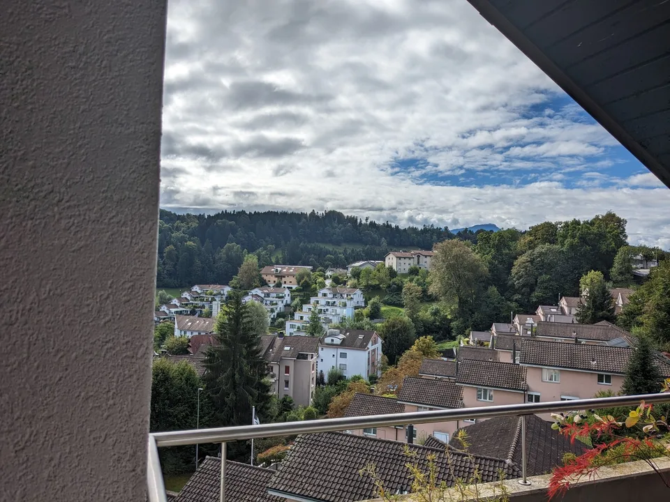 Sehr helle 2,5 Zimmer Wohnung mit toller Aussicht auf Rigi und Pilatus