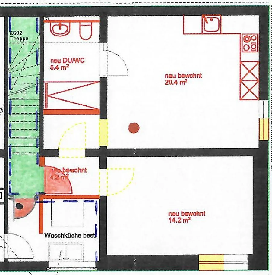 Moderne 1.5-Zimmer-Wohnung mit Weitsicht über Brig | ca. 44 m²