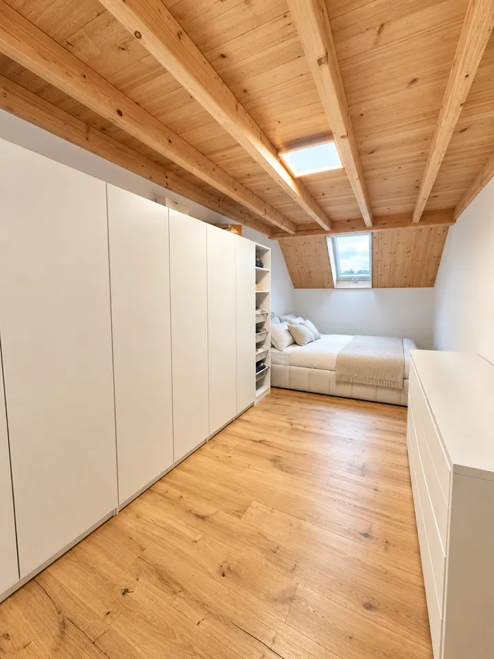 4.5-Zimmer-Maisonette-Wohnung mit Dachgeschoss-Charme, Loggia & Gartenanteil