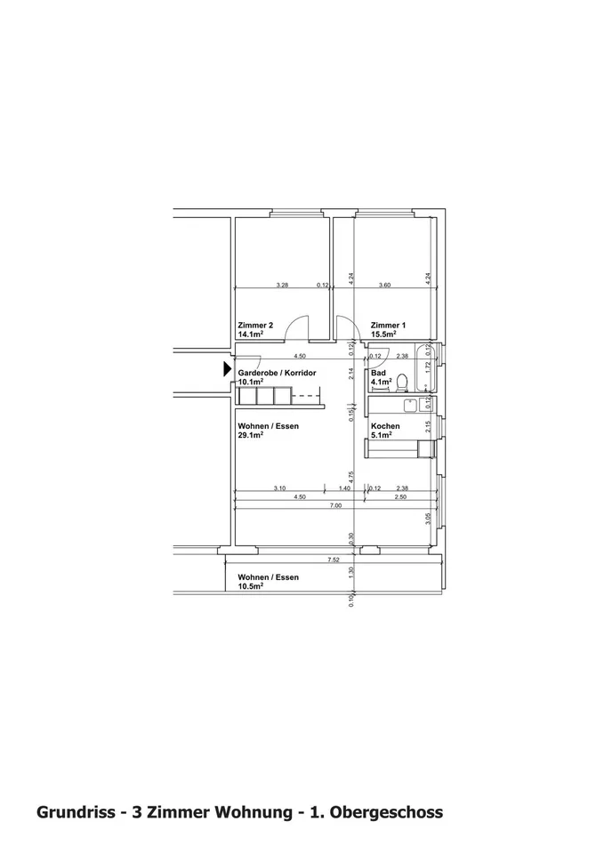 Attraktive 3-Zimmerwohnung in Bettlach mit neuer Küche und neuem Bad an zentraler Lage