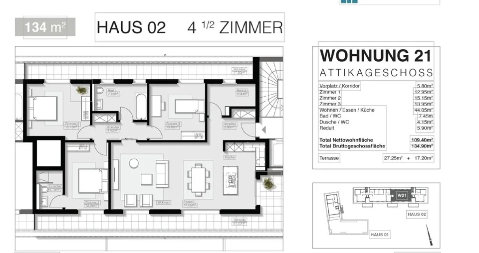 Appartement attique de rêve – photo 12 sur 12