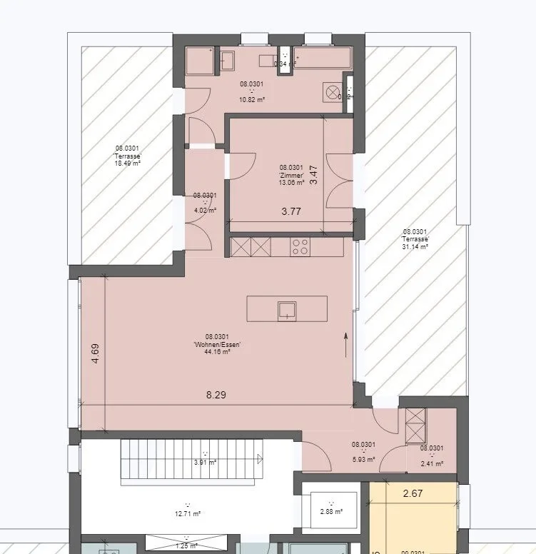 Attraktive Terrassenwohnung – photo 8 sur 8