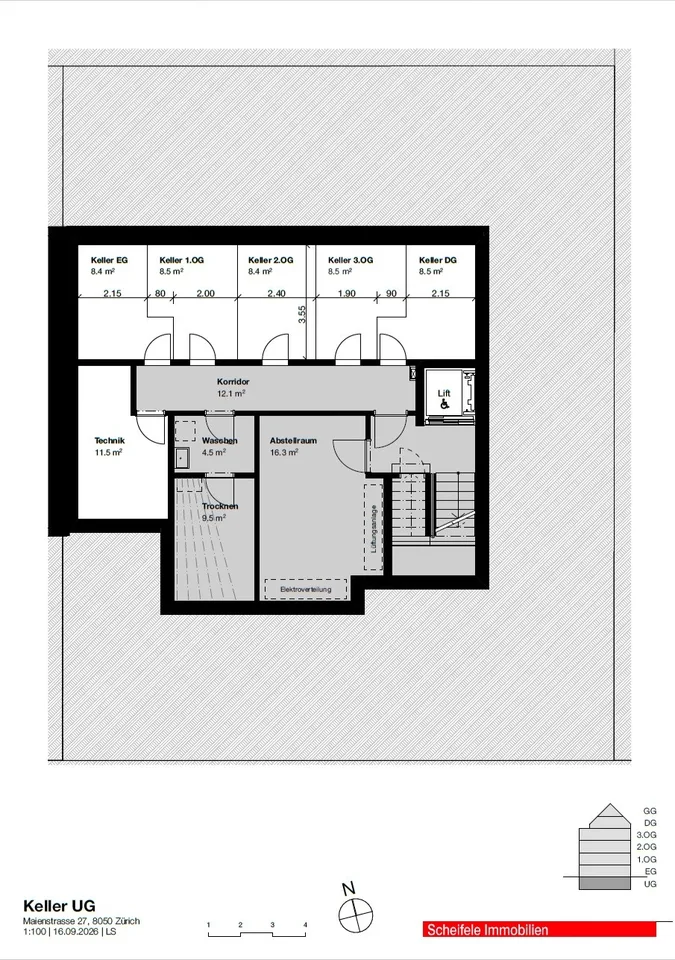 Appartement charmant de 3,5 à 4,5 pièces avec jardin d'hiver et balcon à Zurich-Oerlikon – photo 7 sur 7