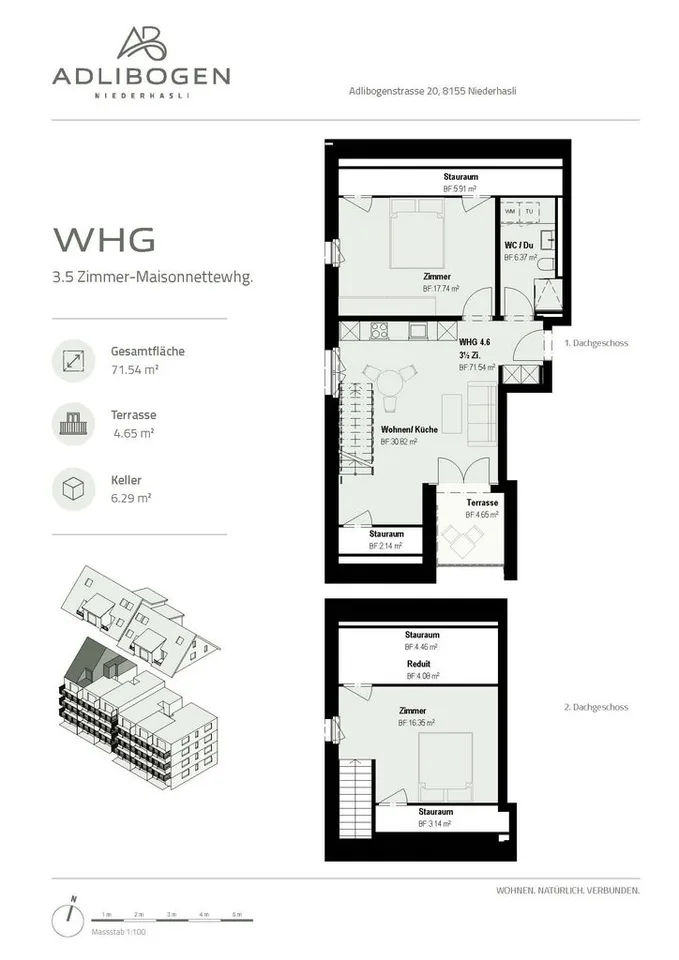 Vivere moderno nel nuovo edificio ADLIBOGEN - appartamenti 3.5 locali – foto 6 di 6