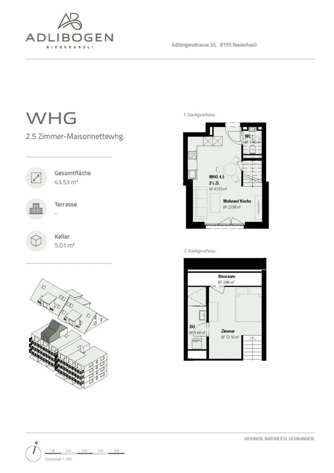Modernes Wohnen im Neubau ADLIBOGEN - 2.5-Zimmerwohnungen – Foto 6 von 6