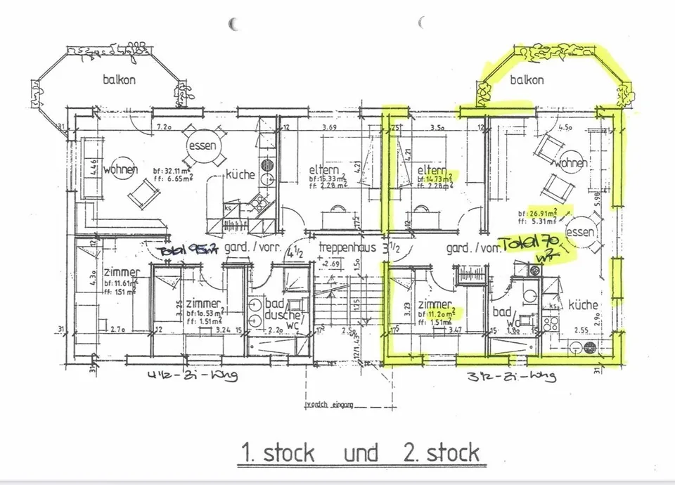 3 1/2-Zi-Whg im 1. Stock in Murgenthal ab 1. Dezember 2026 – Foto 3 von 5