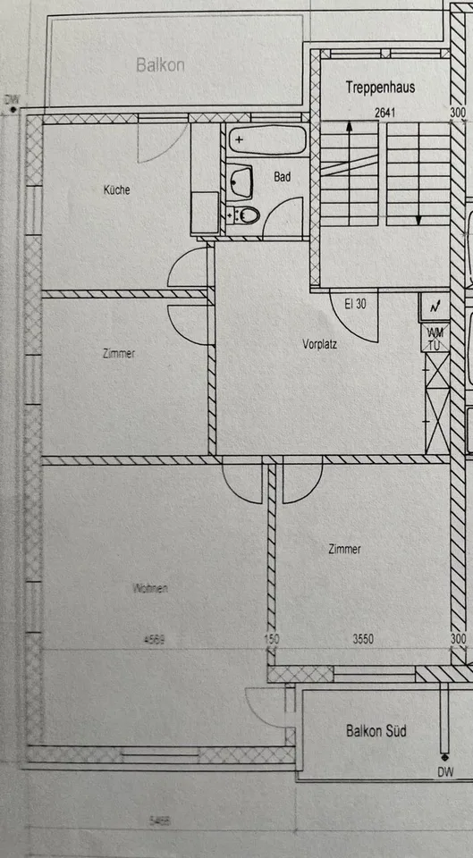 Emménager et se sentir chez soi dans cet appartement de 3 pièces fraîchement rénové avec 2 balcons – photo 9 sur 9