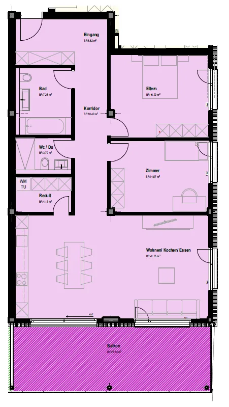 Appartement moderne 3.5 pièces avec terrasse à Trimbach – Nouveau bâtiment disponible immédiatement – photo 11 sur 11