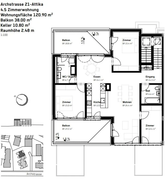Moderne Wohnung in Uster zu vermieten – Foto 7 von 7