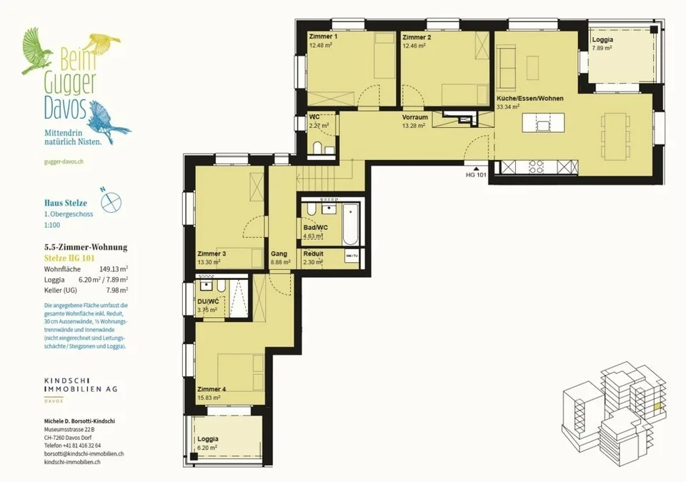 4.5-Zimmer-Wohnung in Davos – Foto 5 von 7