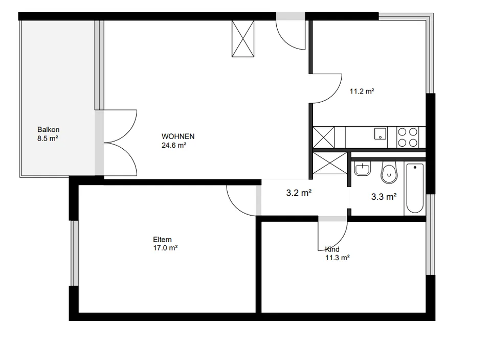 Wohnkomfort in Speicher – attraktive 3.5-Zimmerwohnung mit Balkon – photo 7 sur 7