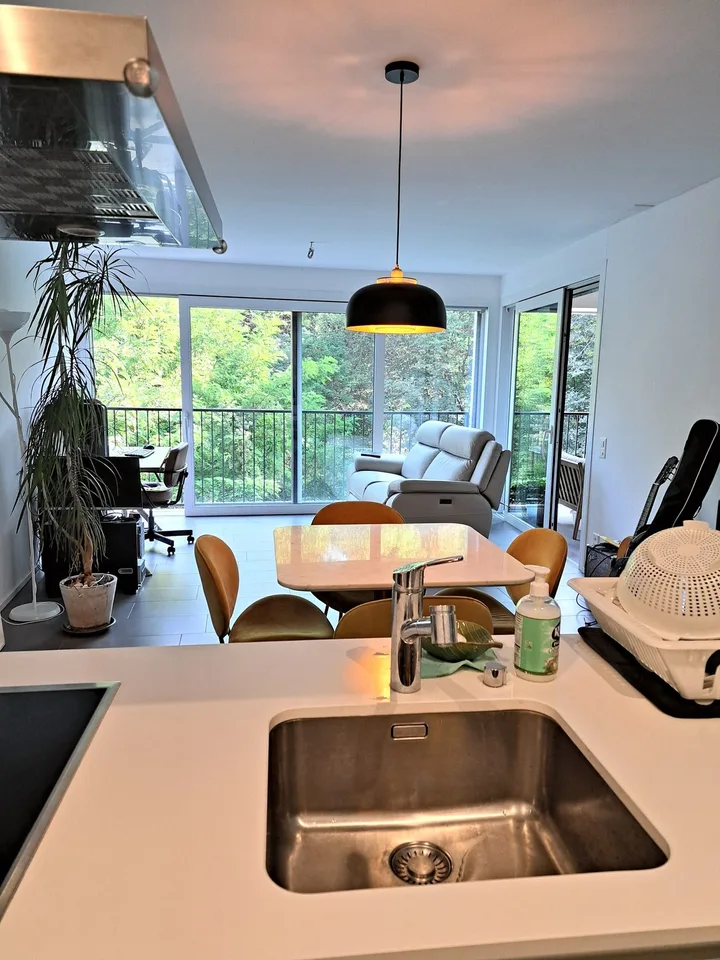 2.5 locali con terrazza coperta nel verde e box auto – Pedrinate – Foto 2 von 11