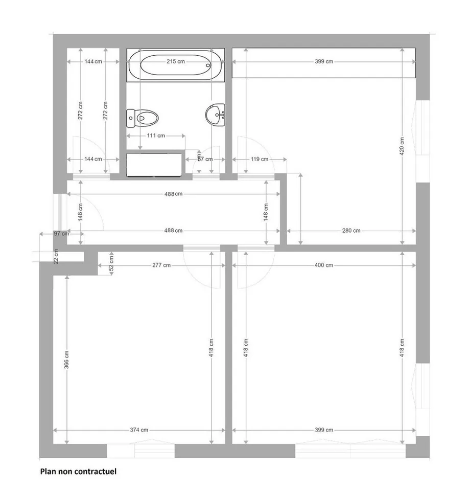 Magnifique appartement de 2 pièces situé dans un quartier calme – photo 9 sur 9