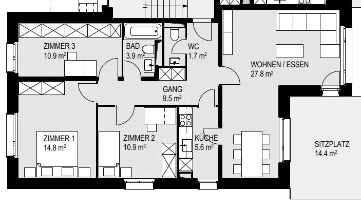 Appartamento di 4,5 locali in un quartiere familiare – foto 8 di 8