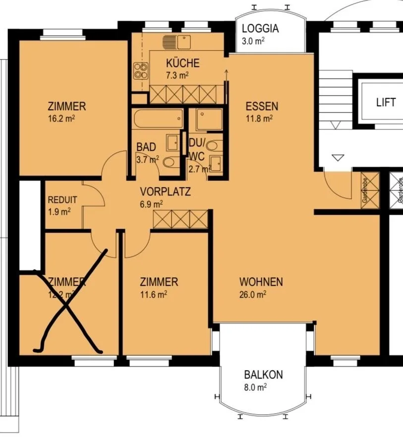 3½ ZI-WOHNUNG IN LUZERN, MÖBLIERT, TEMPORÄR – foto 9 di 9