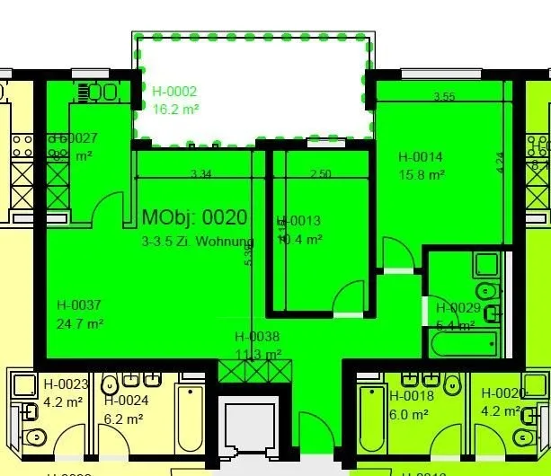 Modern 3.5-room apartment with large balcony – photo 8 of 8