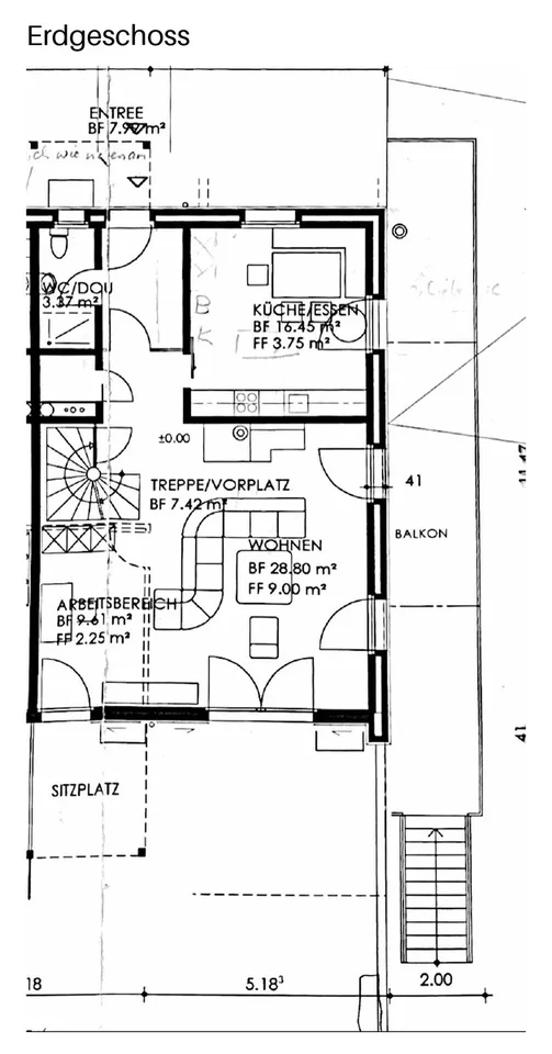 Möblierte 4-Zimmer-Doppelhaushälfte mit Garten | befristet – Foto 12 von 13