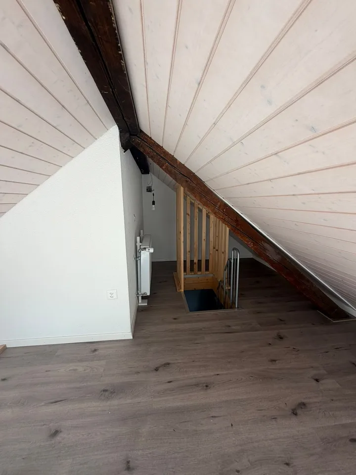 Moderne 3-Zimmer-Duplexwohnung mit Terrasse, Galerie & Klimaanlage an der Langstrasse – Foto 7 von 9