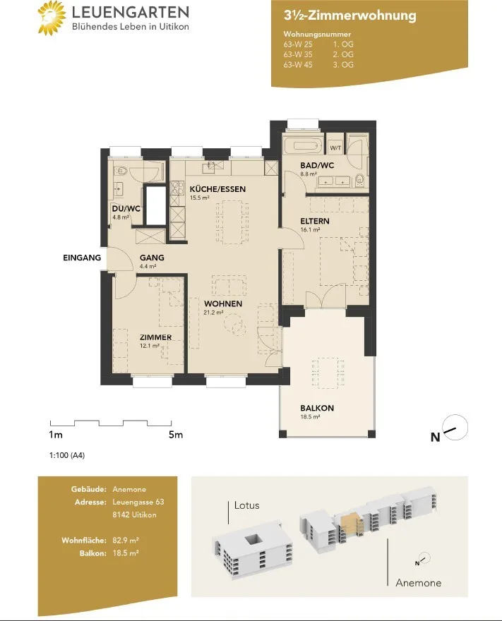 Hochwertig möblierte 3½-Zimmerwohnung in Uitikon Waldegg – Untermiete ab 1. November 2026 – Foto 6 von 6