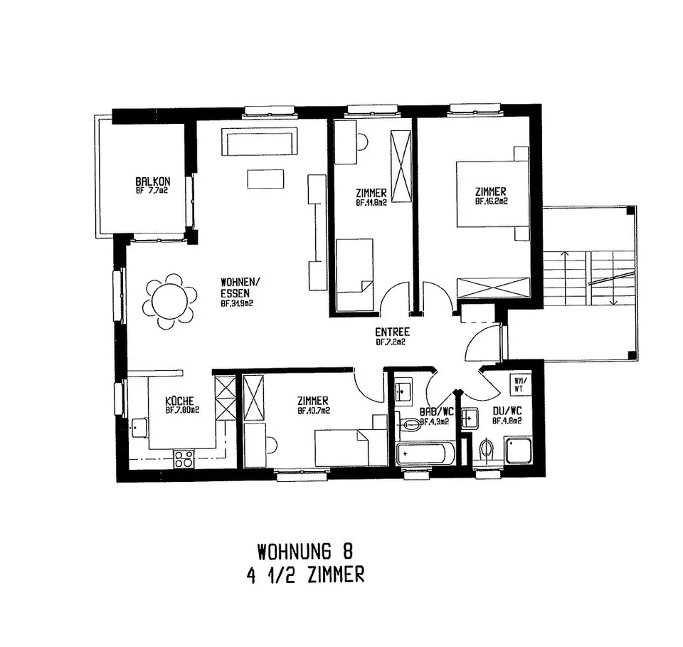 Ankommen und Wohlfühlen – Grosszügige 4.5-Zimmer-Wohnung in Glattfelden mit Balkon – photo 4 sur 4