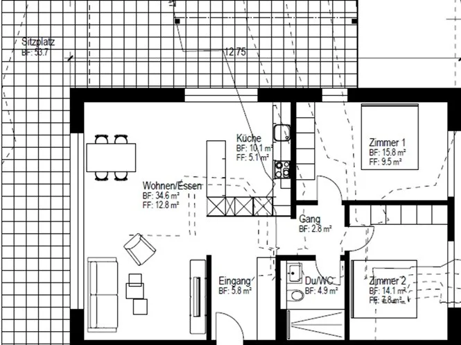 Moderne 3.5 Zimmer Wohnung in Hettlingen – hell, hochwertig & idyllisch gelegen – Foto 8 von 8