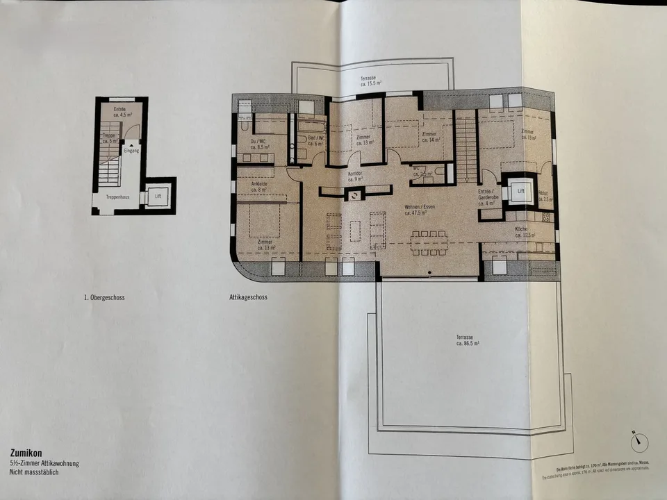 Exklusive 5.5-Zimmer-Attikawohnung mit grosser Terrasse und Weitsicht in Zumikon – Foto 13 von 13