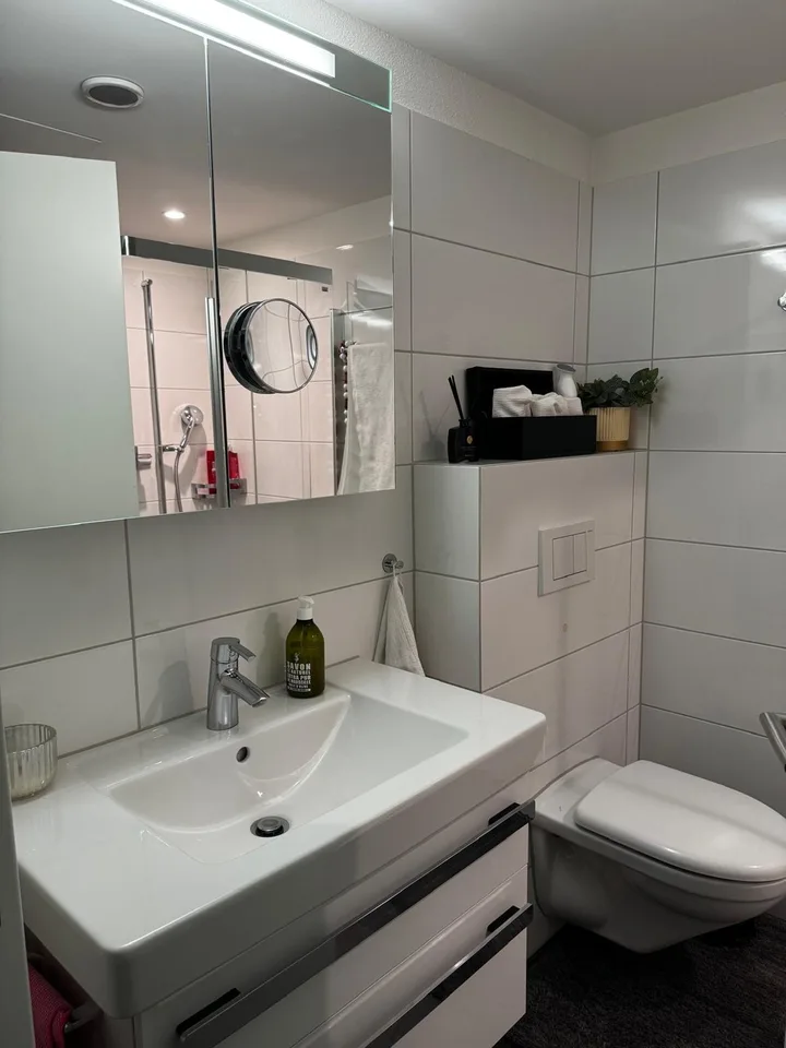 Modernes 1 Zimmer mit Balkon in Apartment in Wollerau – Foto 3 von 7