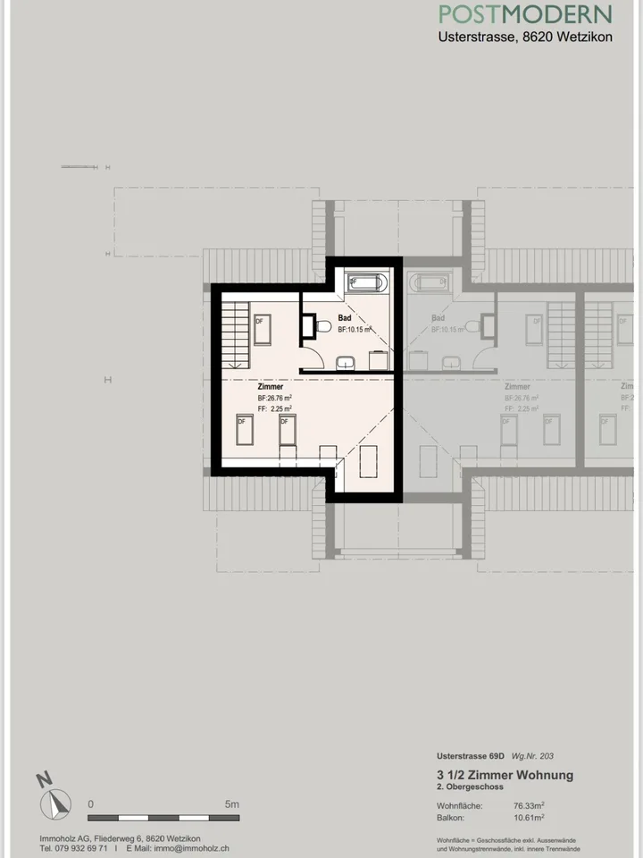 Helle 3.5 Zimmer Wohnung – Foto 14 von 14