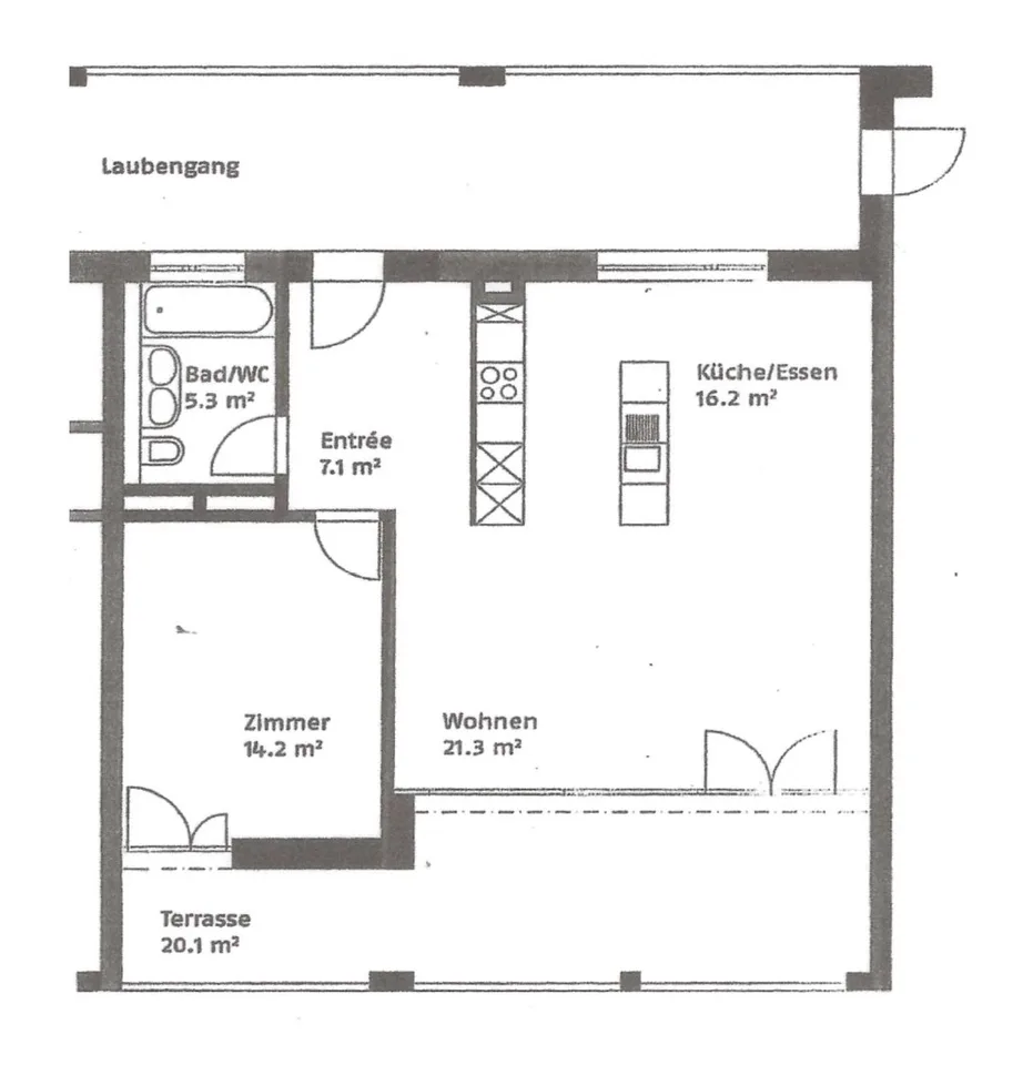 Sonnige 2.5-Zimmer-Wohnung mit Südbalkon und eigener Waschküche – photo 15 sur 15