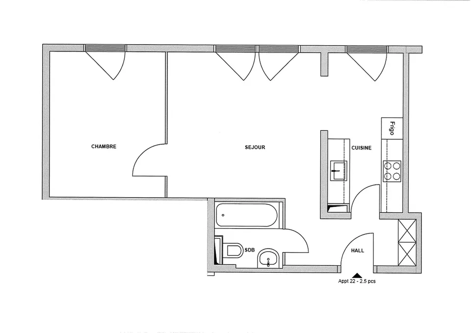 Appartement de 2.5 pièces à Meyrin – photo 3 of 3